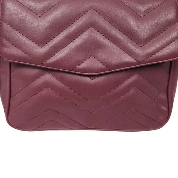 Summer & Rose Crossbody Bag Burgundy Top Handle - Picture 3 of 10